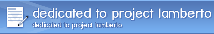 dedicated to project lamberto